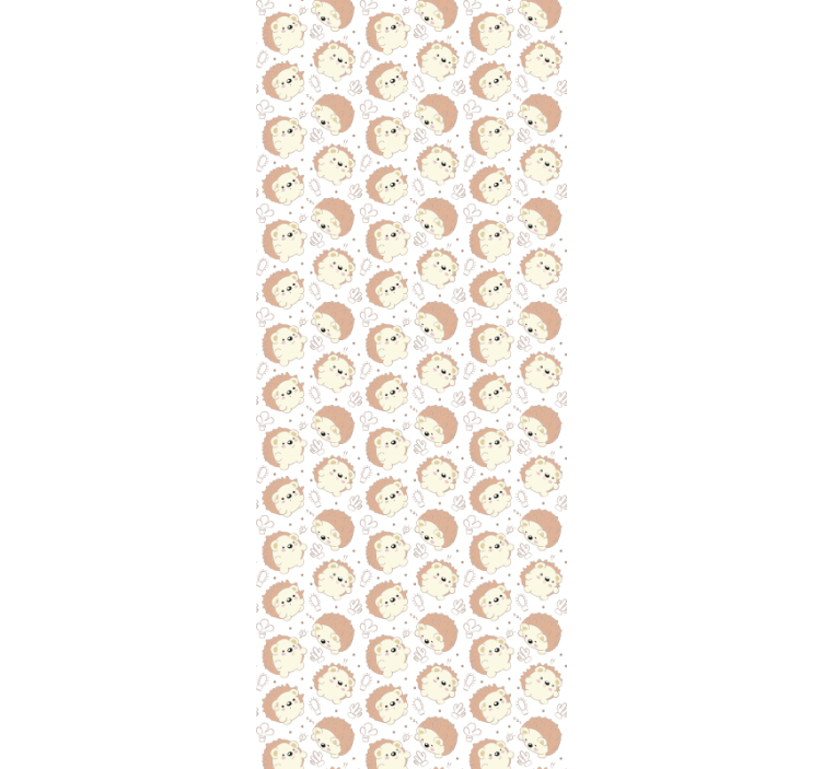 Papel mural infantil motivo de erizo - TenVinilo