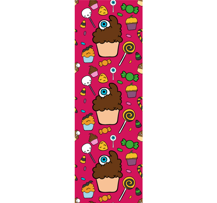 Papel mural bebé tema de dulces - TenVinilo