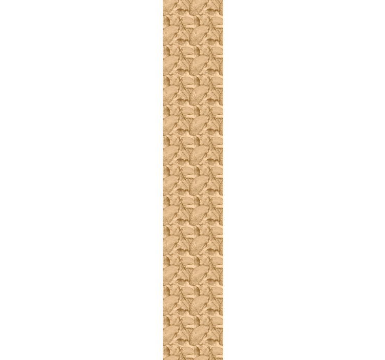 Papel mural peces patrón de concha fósil - TenVinilo