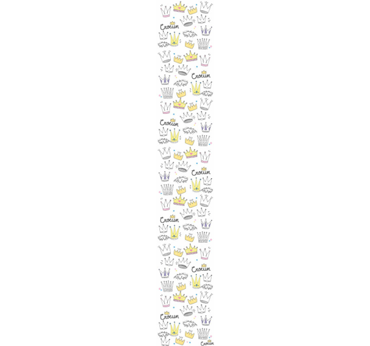 Papel mural infantil diseño de patrón de corona - TenVinilo