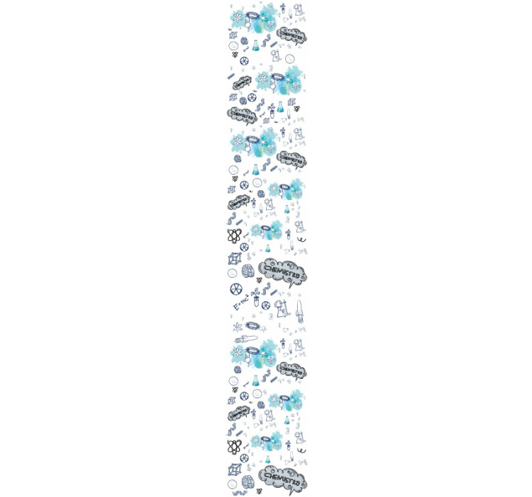 Papel mural ciudades diseño de elementos de química - TenVinilo