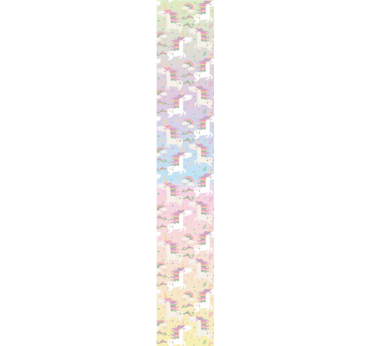 Papel pintado infantil unicornios acuarela - TenVinilo