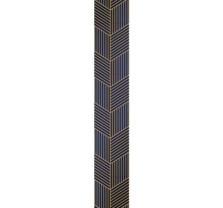 Papel mural geométrico patrón geométrico angular - TenVinilo