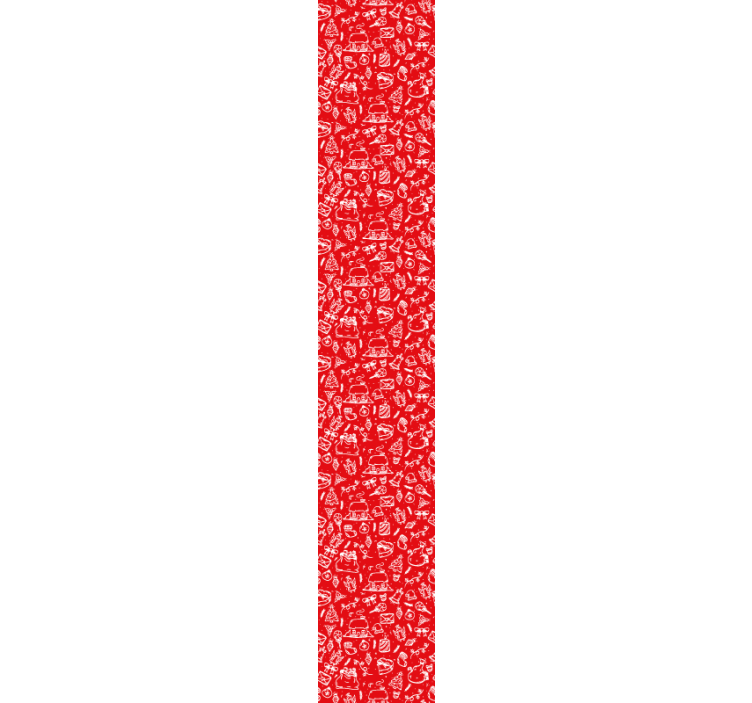 Papel mural naturaleza patrón floral rojo - TenVinilo