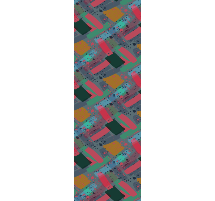 Papel mural geométrico fusión de patrones geométricos - TenVinilo