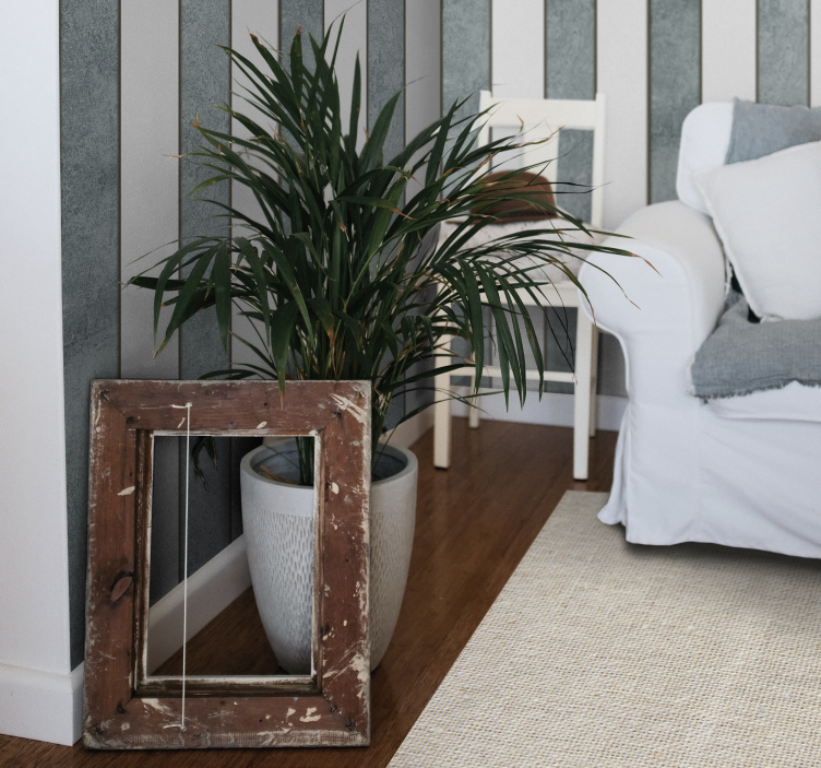 Papel pintado hormigón rayas verticales grises - TenVinilo