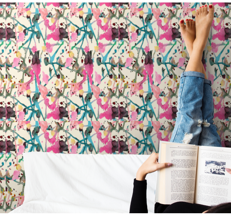 Papel mural naturaleza botánicos abstractos - TenVinilo