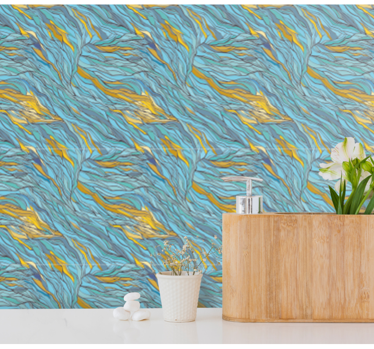 Papel mural abstracto flujo orgánico abstracto - TenVinilo