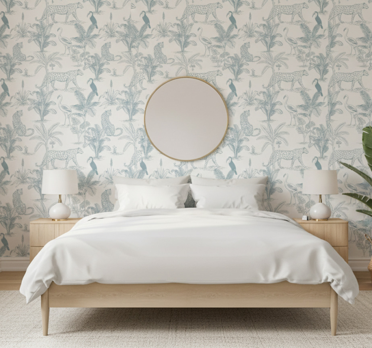 Papel mural animales animales tropicales soberbios - TenVinilo