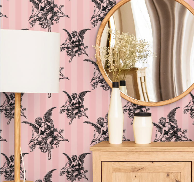 Papel mural barroco Ángeles barrocos - TenVinilo