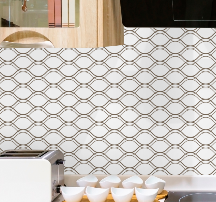 Papel mural rayas horizontales diseño elegante con estampado - TenVinilo