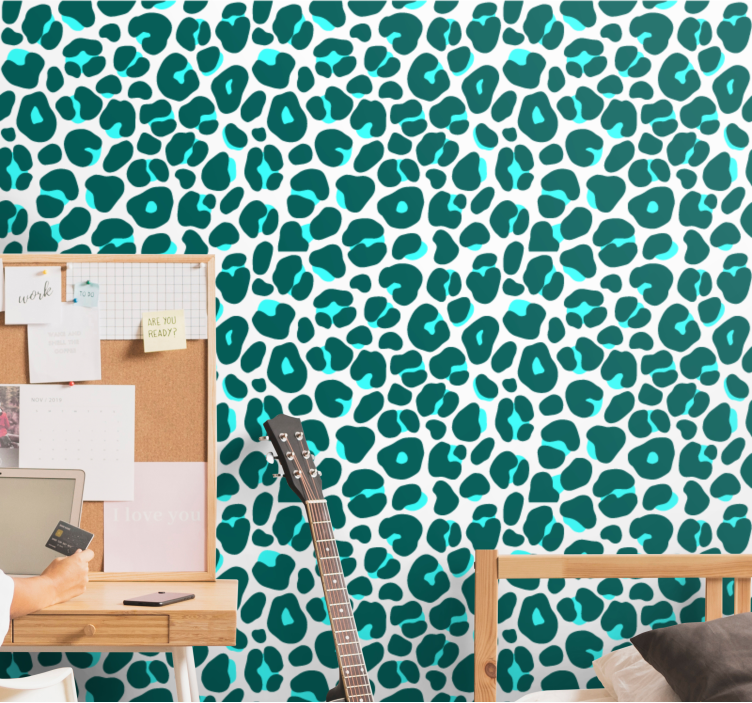 Papel mural leopardos diseño inspirado en animales - TenVinilo