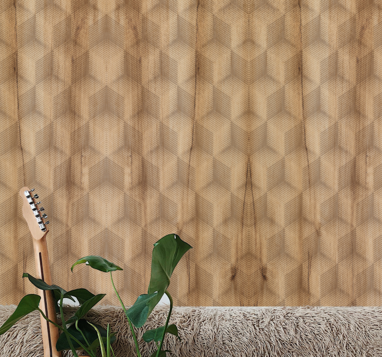 Papel mural textura motivo de cubos 3d - TenVinilo