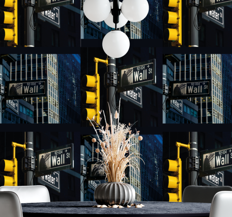 Papel mural ciudades intersección urbana - TenVinilo