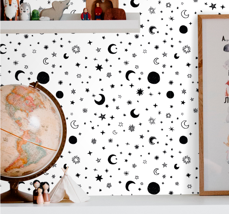 Papel mural estrellas cielo nocturno celestial - TenVinilo