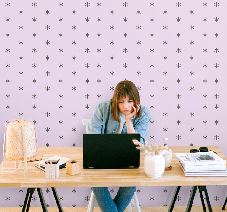 Papel mural estrellas pared de acento estrellada - TenVinilo