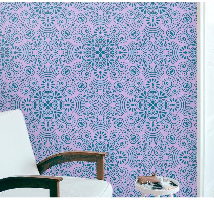Papel mural ornamental elegancia ornamental - TenVinilo