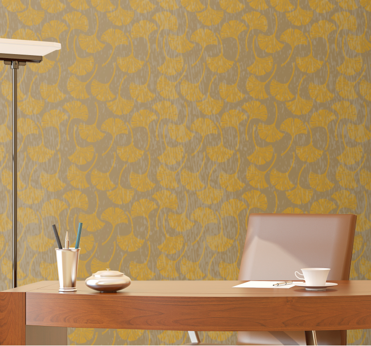 Papel mural floral motivos florales intrincados - TenVinilo