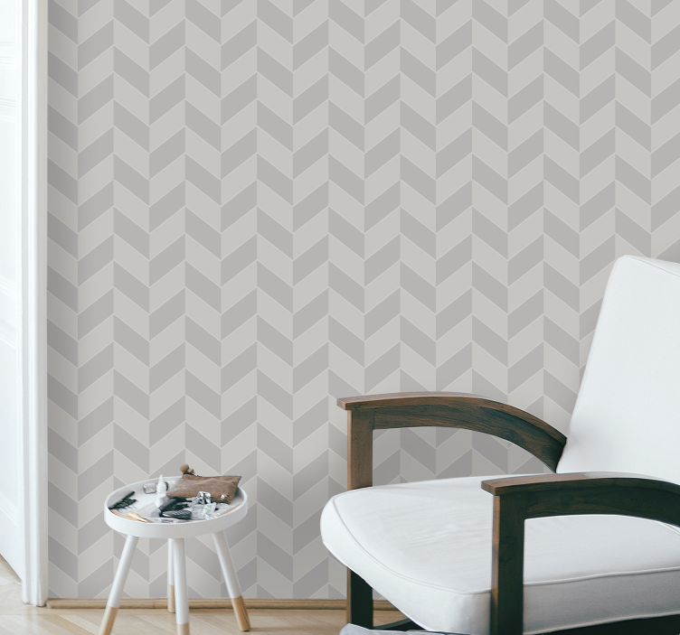 Papel mural geométrico elegancia chevron - TenVinilo