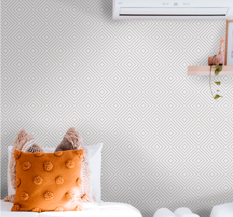 Papel mural geométrico forma geométrica de diamante - TenVinilo