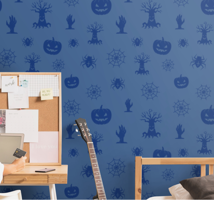 Papel mural Halloween motivos espeluznantes - TenVinilo