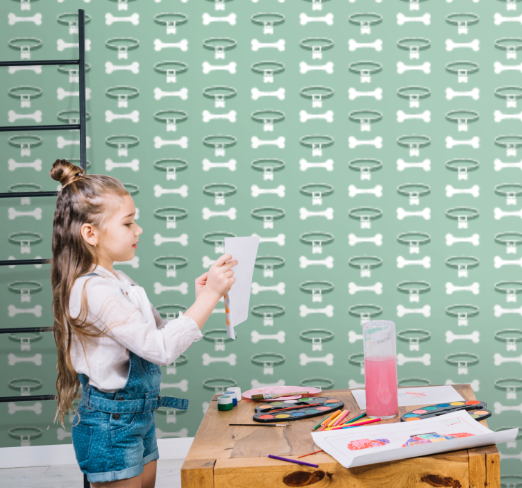 Papel mural infantil motivos clave divertidos - TenVinilo