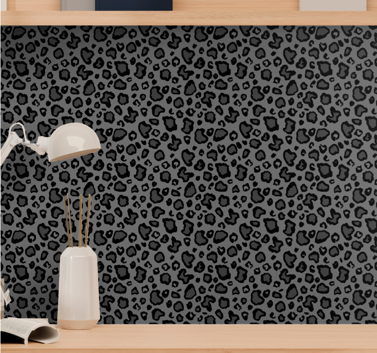 Papel mural leopardos patrón de estampado felino - TenVinilo