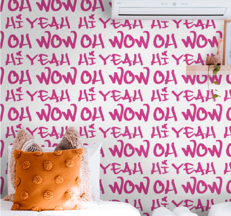 Papel mural letras diseño de frase expresiva - TenVinilo