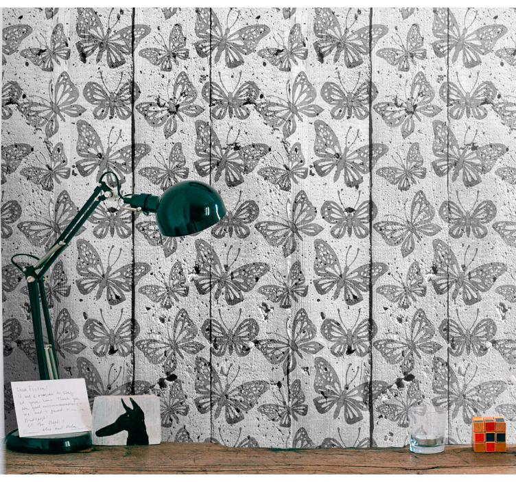 Papel mural mariposas huella de mariposa - TenVinilo