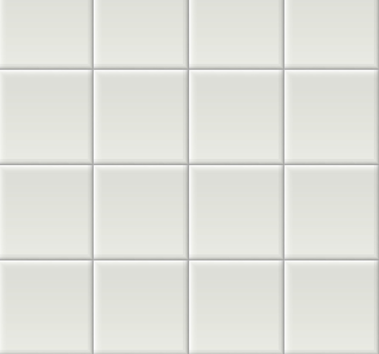 Papel mural azulejos motivo blanco simple - TenVinilo