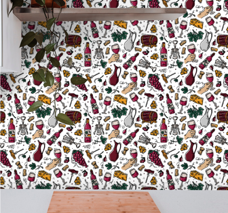 Papel mural naturaleza patrón de pared gourmet - TenVinilo
