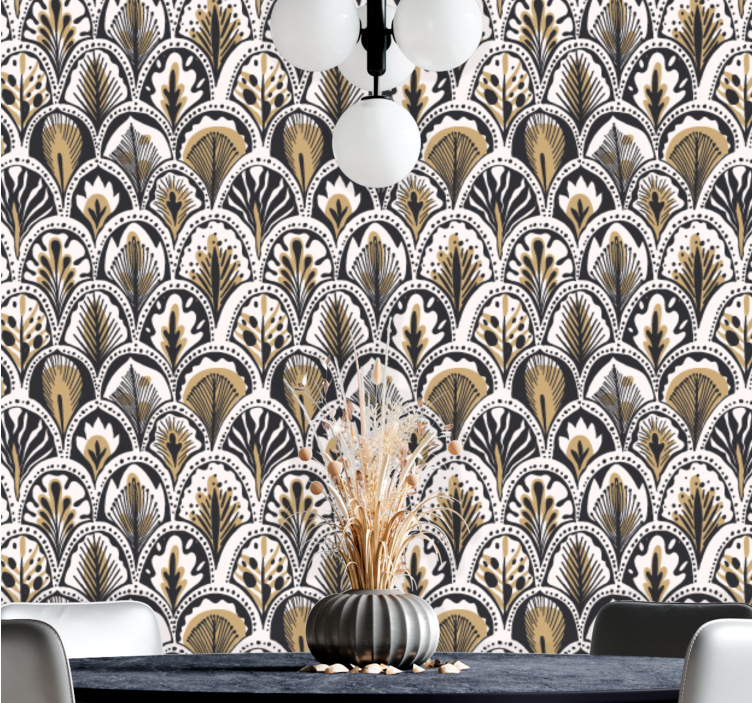Papel mural ornamental gatsby ornamental - TenVinilo