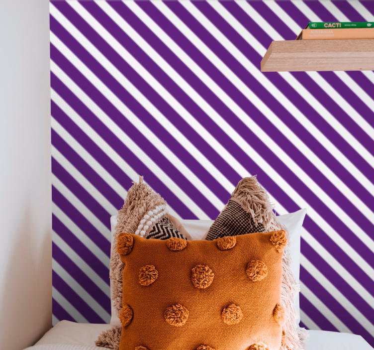 Papel mural rayas horizontales ambiente rayado - TenVinilo