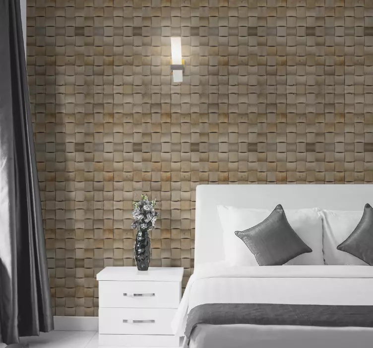 Papel mural texturas superficie de pared marrón - TenVinilo