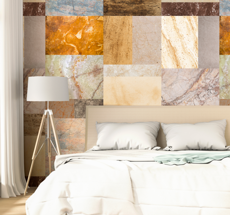 Papel pintado mármol gris y dorado - TenVinilo