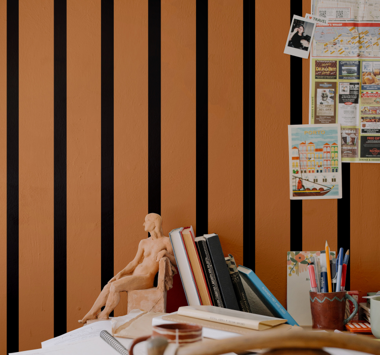 Papel mural rayas diseño de rayas - TenVinilo