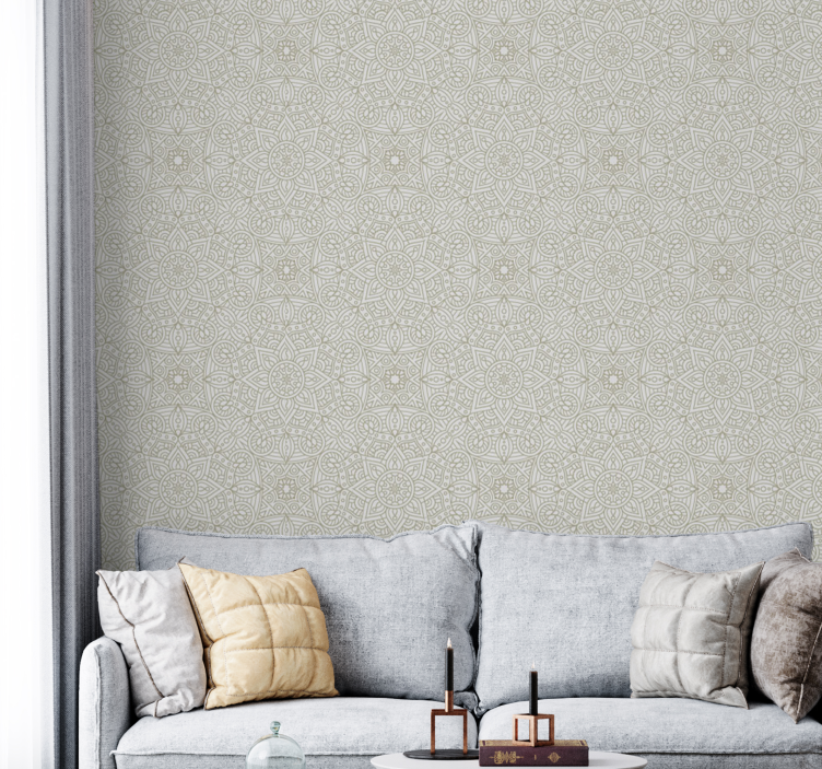 Papel mural ornamental mandalas geométricas - TenVinilo