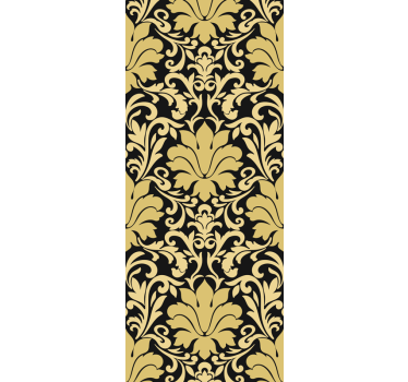 Papel mural vintage elegante decoración de damasco - TenVinilo
