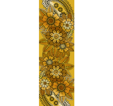 Papel mural floral estilo indio paisley - TenVinilo