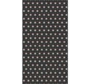 Papel mural oficinas diamantes geométricos en blanco y negro - TenVinilo