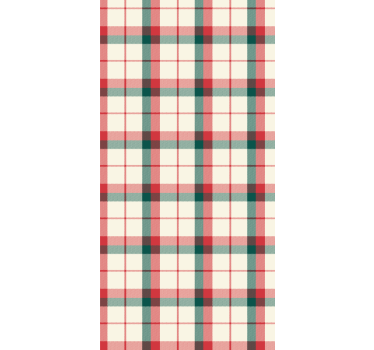 Papel mural oficinas tartan navideño - TenVinilo