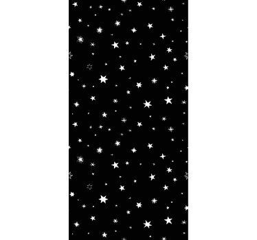 Papel mural oficinas patrones de estrellas en blanco y negro - TenVinilo