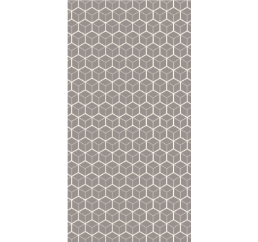 Papel mural oficinas patrón hexagonal gris y blanco - TenVinilo