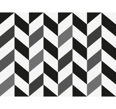 Papel mural oficinas chevron en contraste - TenVinilo