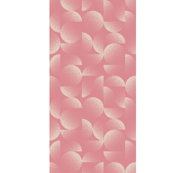 Papel mural comedor pastel semicírculos - TenVinilo