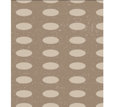 Papel mural comedor patrón de círculos marrones - TenVinilo