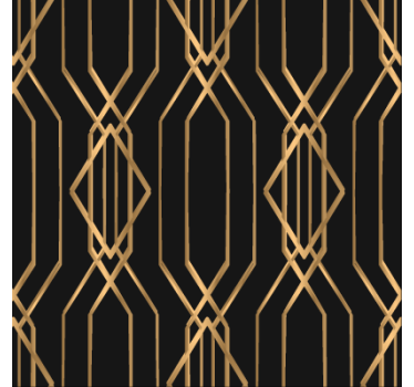Papel mural comedor elegancia art deco - TenVinilo