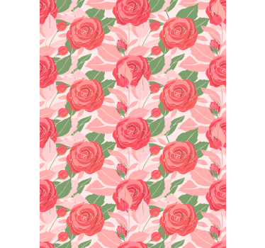 Papel mural oficinas rosas sobre fondo rosa - TenVinilo