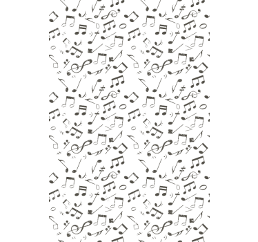 Papel mural oficinas notas musicales - TenVinilo
