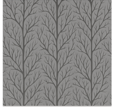 Papel mural comedor árboles del bosque gris - TenVinilo